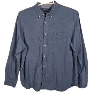 Crown & Ivy Men's Large Blue Button Up Shirt